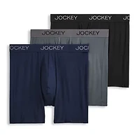 Jockey Chafe Proof Pouch Ultra Soft Modal Mens 3 Pack Boxer Briefs 3484
