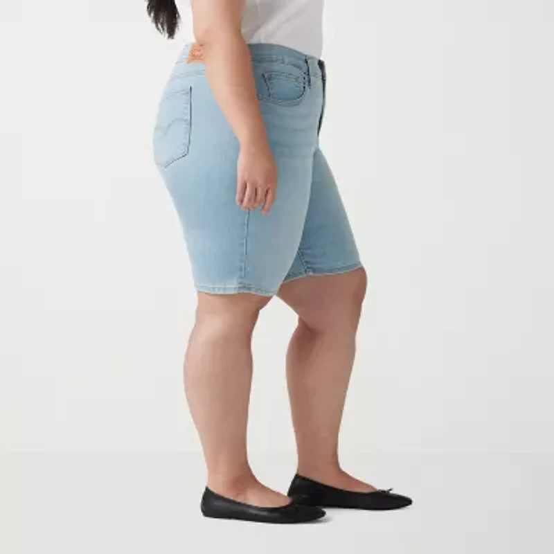 Levi's® Women's Plus Shaping Mid Rise Bermuda Short