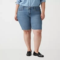 Levi's® Women's Plus Shaping Mid Rise Bermuda Short