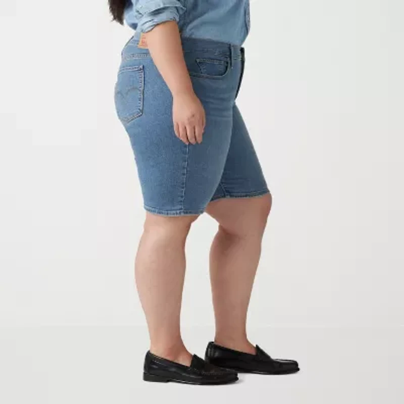 Levi's® Women's Plus Shaping Mid Rise Bermuda Short