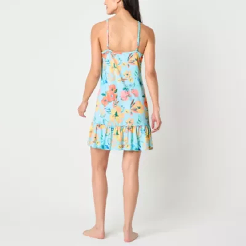 Sleep Chic Womens Sleeveless Nightshirt