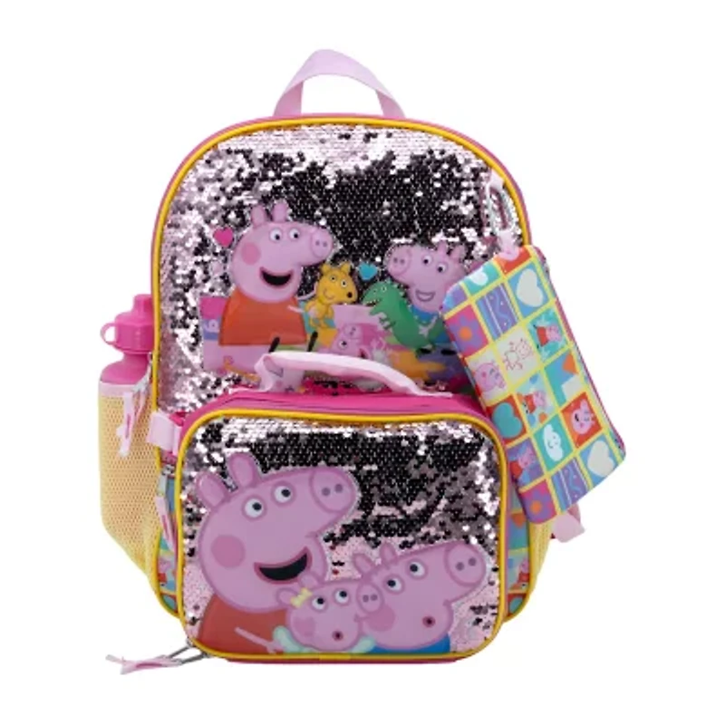 Licensed Peppa Pig 5-Piece Backpack Set