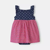 Carter's Americana Baby Girls Sleeveless Flutter Sundress