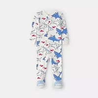 Carter's Baby Boys Footed Round Neck Long Sleeve One Piece Pajama