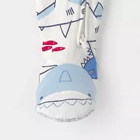 Carter's Baby Boys Footed Round Neck Long Sleeve One Piece Pajama