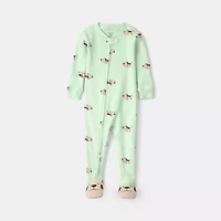 Carter's Baby Boys Footed Round Neck Long Sleeve One Piece Pajama