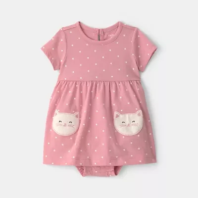 Carter's Baby Girls Short Sleeve Fitted Sundress