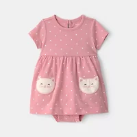 Carter's Baby Girls Short Sleeve Fitted Sundress