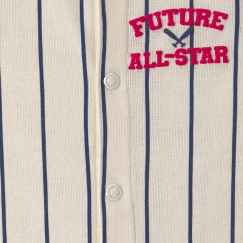 Carter's Baby Boys Sleeveless Striped Romper