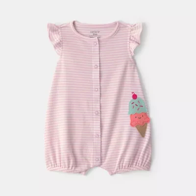 Carter's Baby Girls Short Sleeve Romper