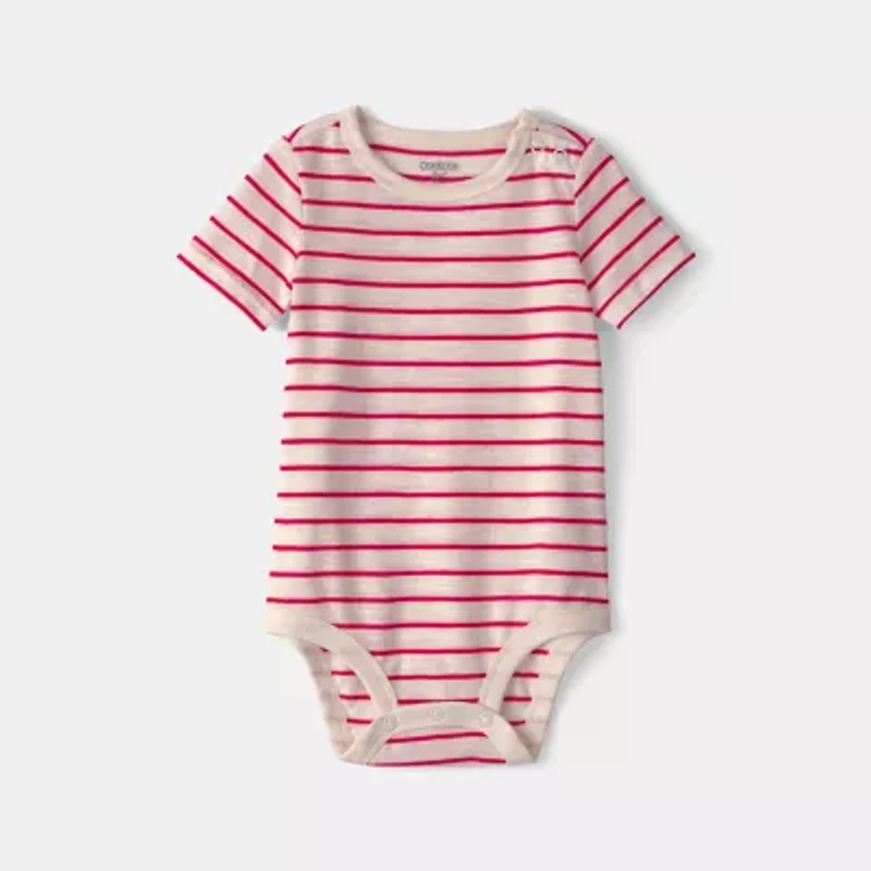 Oshkosh Baby Boys Short Sleeve Striped Romper