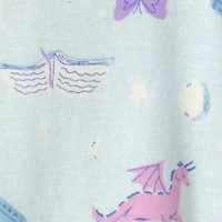 Carter's Baby Girls Footed Round Neck Long Sleeve One Piece Pajama