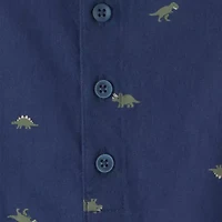 Carter's Dinosaur Baby Boys Short Sleeve Romper