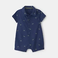 Carter's Dinosaur Baby Boys Short Sleeve Romper