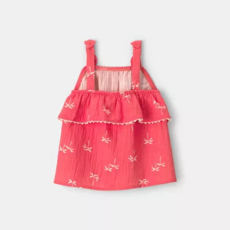 Carter's Toddler Girls Square Neck Sleeveless Tank Top