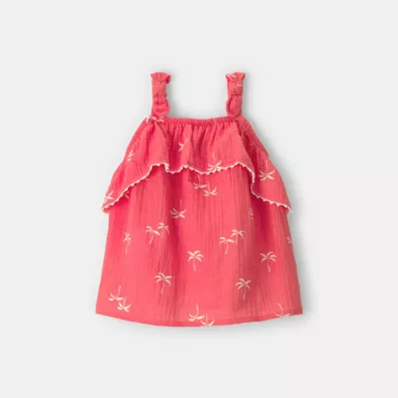 Carter's Toddler Girls Square Neck Sleeveless Tank Top