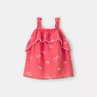 Carter's Toddler Girls Square Neck Sleeveless Tank Top