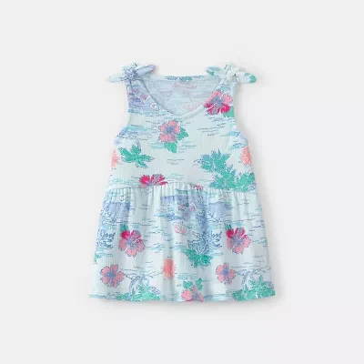 Carter's Little & Big Kid Girls Round Neck Sleeveless Peplum Top