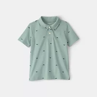Oshkosh Toddler Boys Short Sleeve Regular Fit Polo Shirt
