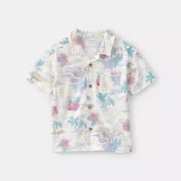 Carter's Boys Short Sleeve Fitted Regular Fit Button-Down Shirt