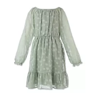 Speechless Big Kid Girls Plus Long Sleeve A-Line Dress