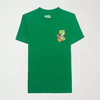 Novelty Mens Crew Neck Short Sleeve Regular Fit Yoshi Graphic T-Shirt