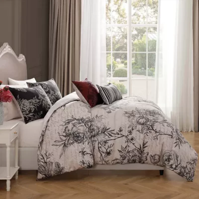 Bebejan French Linen 5-pc. Reversible Comforter Set