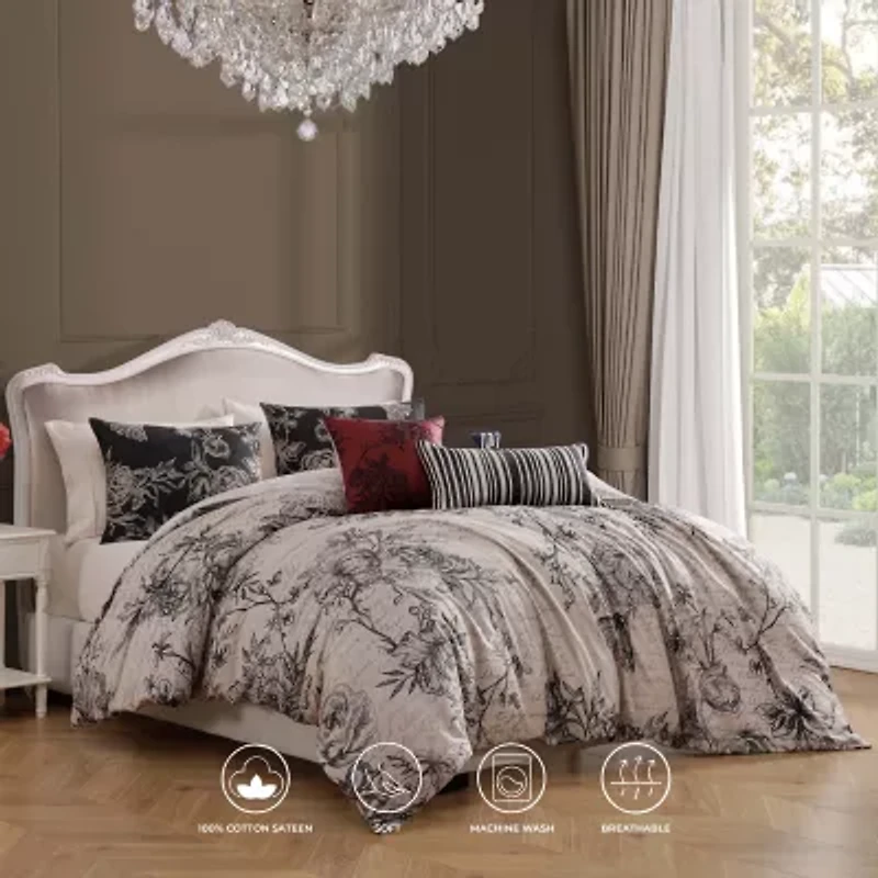 Bebejan French Linen 5-pc. Reversible Comforter Set