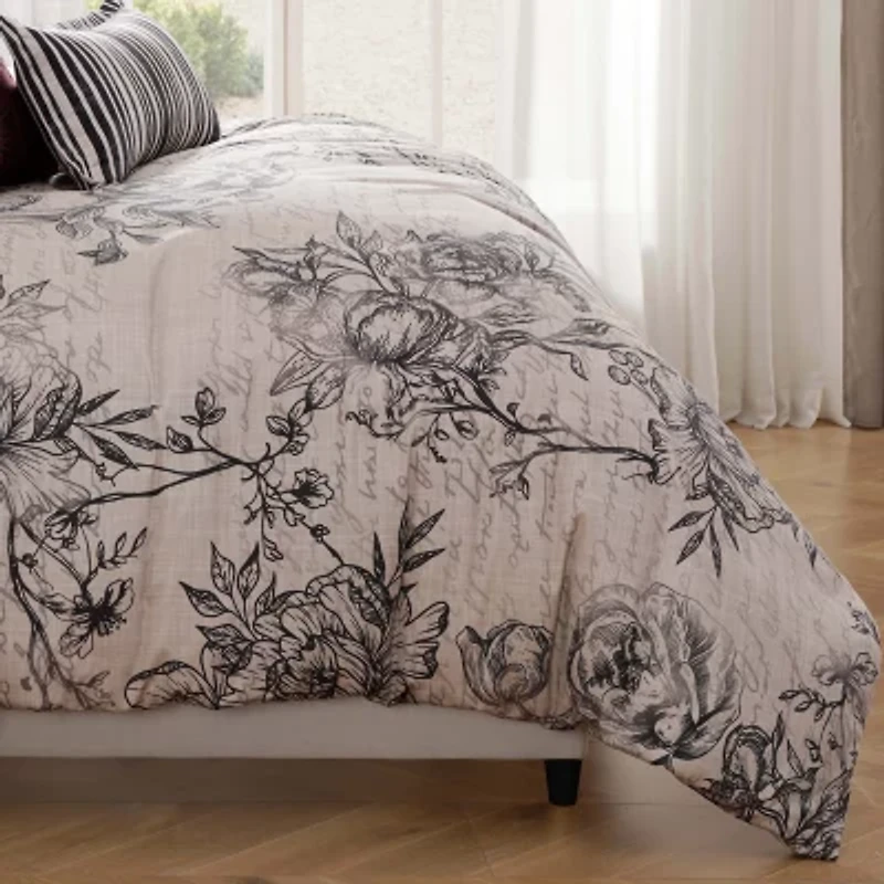 Bebejan French Linen 5-pc. Reversible Comforter Set