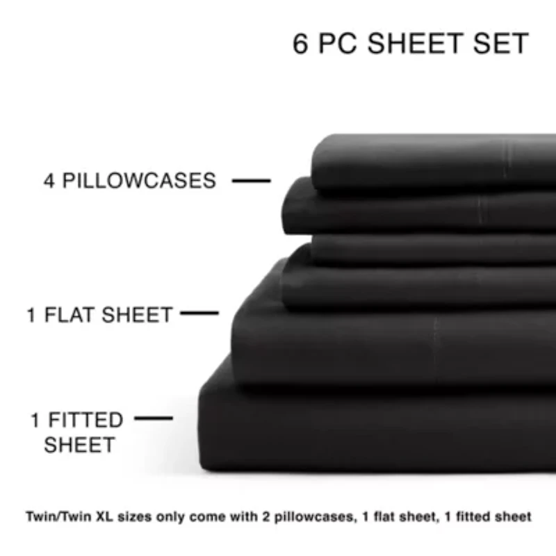 Home Expressions Soft Touch 6pc Microfiber Sheet Set