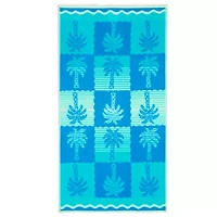 Outdoor Oasis Palm Tree Jacquard Beach Towel