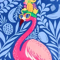 Outdoor Oasis Flamingo Print Beach Towel