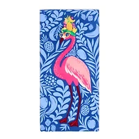 Outdoor Oasis Flamingo Print Beach Towel