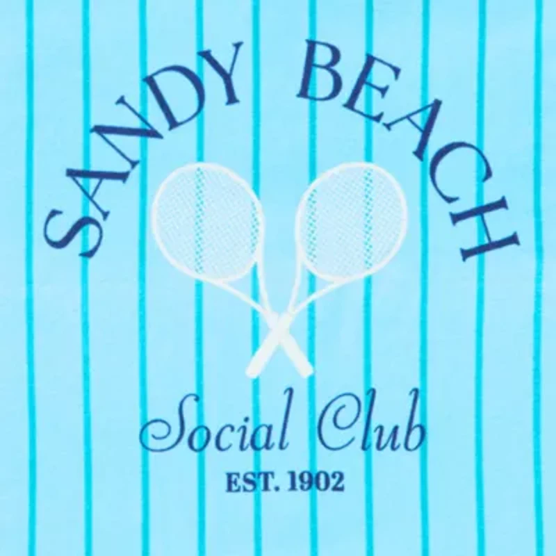 Outdoor Oasis Sandy Beach Print Beach Towel