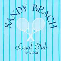 Outdoor Oasis Sandy Beach Print Beach Towel