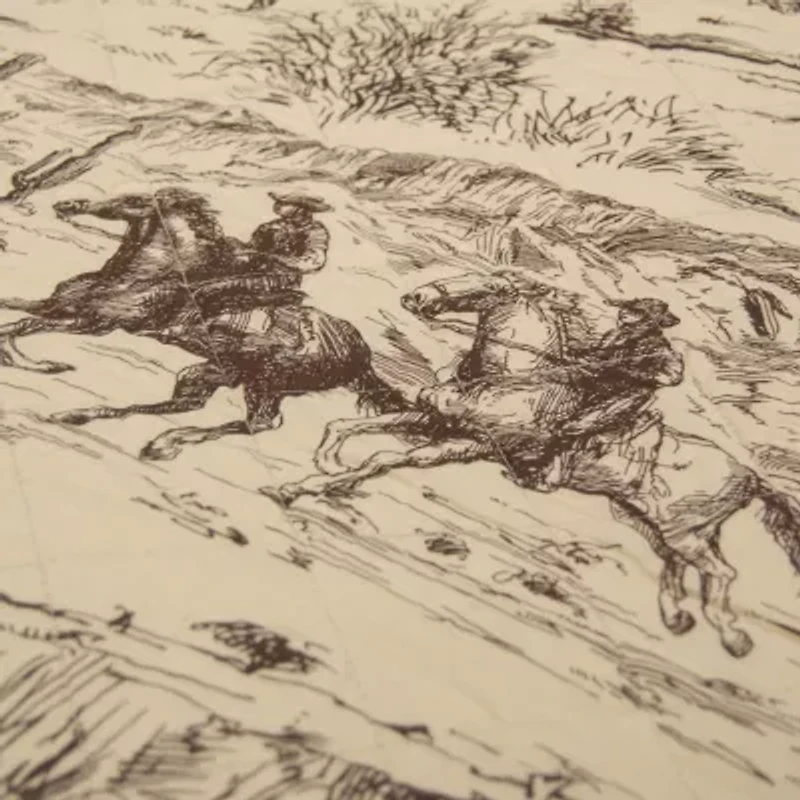 Donna Sharp Cowboy Cotton Shower Curtain