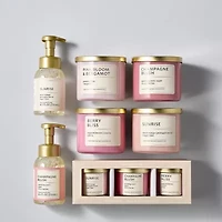 Distant Lands 14oz Pink Bloom Bergamot 3-Wick Scented Jar Candle