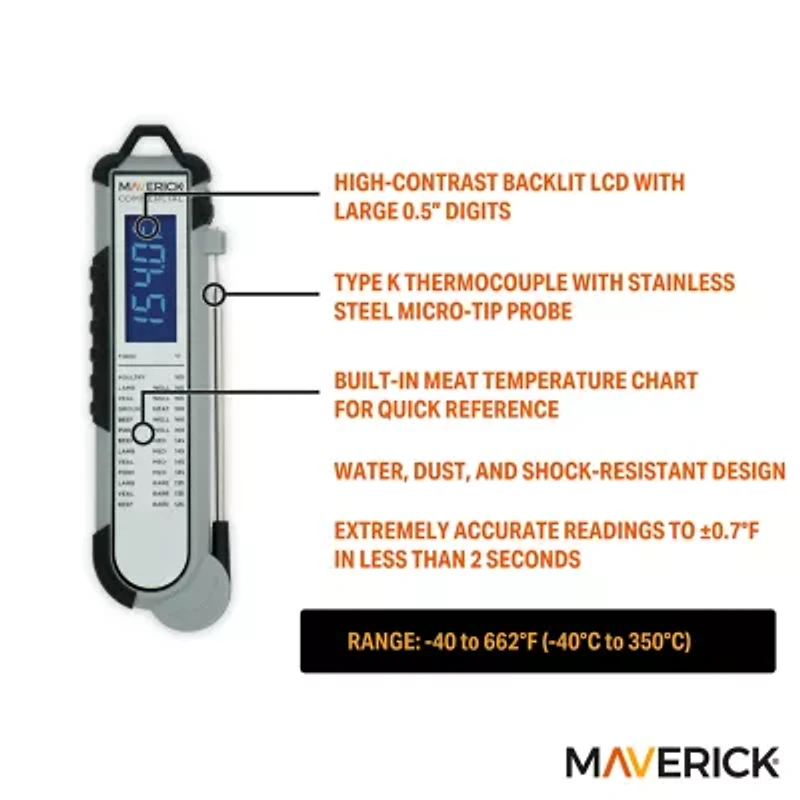 MAVERICK® Fast Read Digital Probe Thermometers
