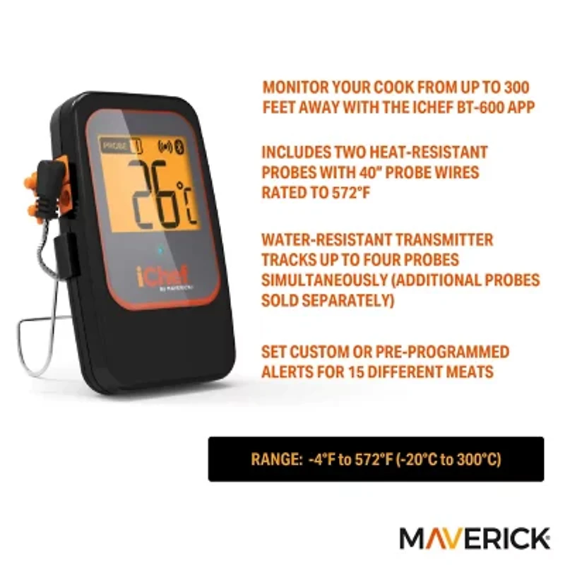 MAVERICK® Extended Range Bbq Thermometers