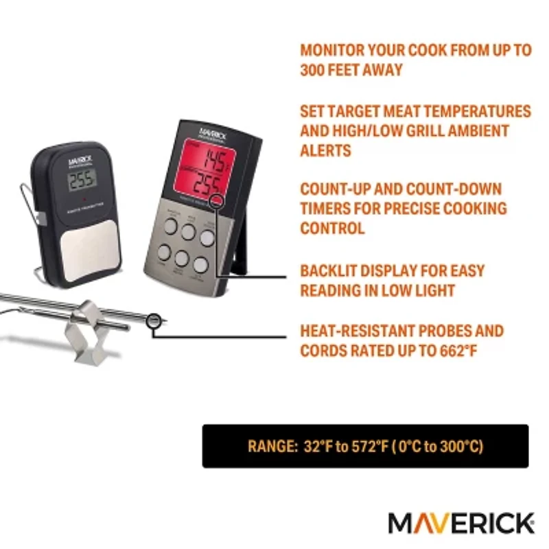 MAVERICK® Wireless Dual Probe Thermometers