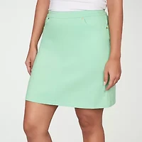 Hearts Of Palm Pull On Womens Mid Rise Skort