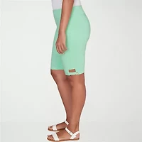 Hearts Of Palm Pull On Womens 11" Mid Rise Bermuda Short