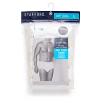 Stafford Dry + Cool Full Cut Mens 6 Pack Briefs 302872