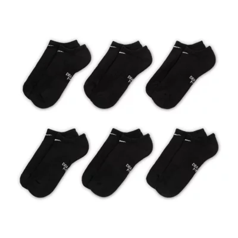 Nike Unisex 6 Pair No Show Socks