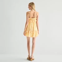 B. Smart Womens Juniors V Neck Babydoll Dress