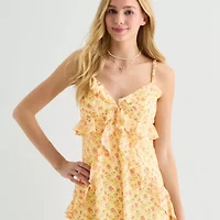 B. Smart Womens Juniors V Neck Babydoll Dress
