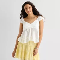 by&by Womens Sweetheart Neck Sleeveless Tank Top