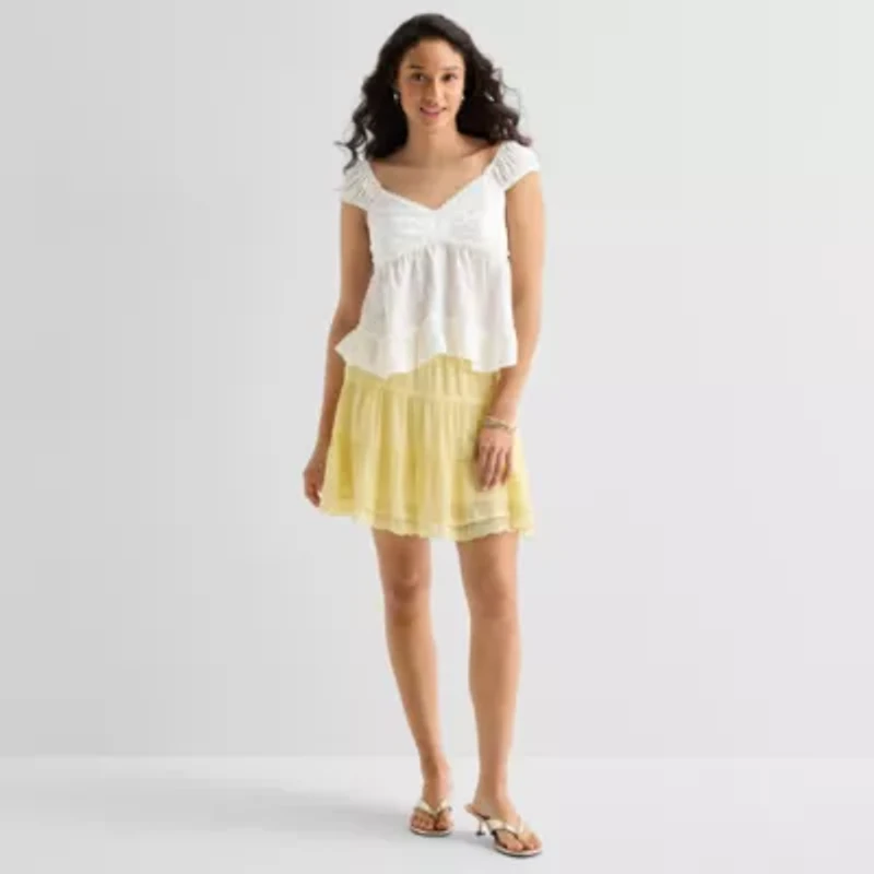 by&by Womens Sweetheart Neck Sleeveless Tank Top