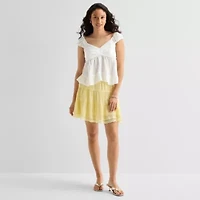 by&by Womens Sweetheart Neck Sleeveless Tank Top