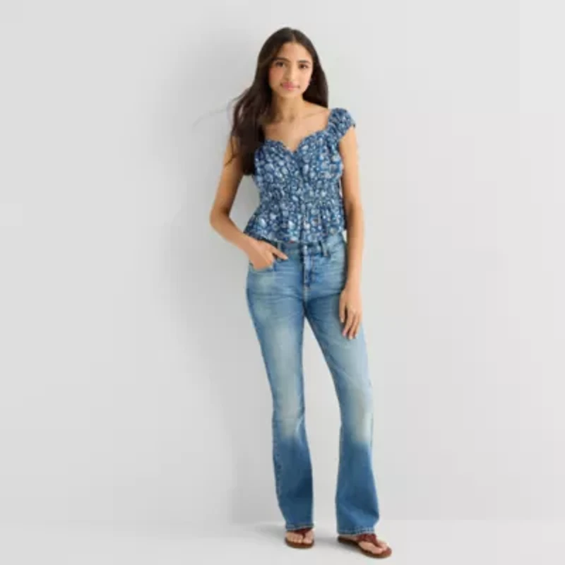 Arizona Womens Juniors Sweetheart Neck Sleeveless Tank Top